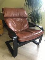 Vintage originele  POEM Lederen ikea stoel 1984, Huis en Inrichting, Fauteuils, Ophalen, Gebruikt, Leer, Vintage