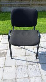 zwarte stoffen stoelen, Huis en Inrichting, Stoelen, Vier, Gebruikt, Stof, Zwart