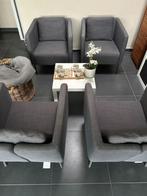 IKEA EKERÖ fauteuils (4) + tafel, Huis en Inrichting, Fauteuils, Ophalen, Scandi, Ikea, Zo goed als nieuw