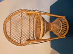 vintage rotan pauw stoel, Ophalen of Verzenden, Gebruikt