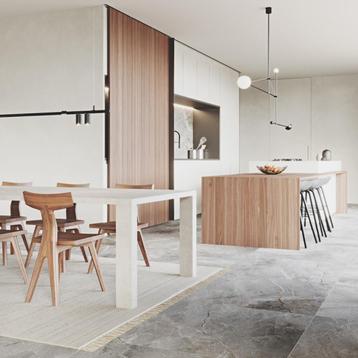Vloer of wandtegel tenuta greige impermo 9 m2, Neuf, Carrelage de sol, Céramique, Enlèvement