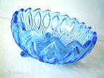Art Deco bowl in Koningsblauw glas (Lausitzer), Ophalen of Verzenden
