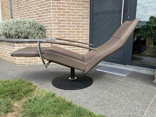 Jori Idaho MULTI-MOVE Relax MAXI, Konia Tortora leder ZGAN!!, Huis en Inrichting, Fauteuils, Ophalen of Verzenden