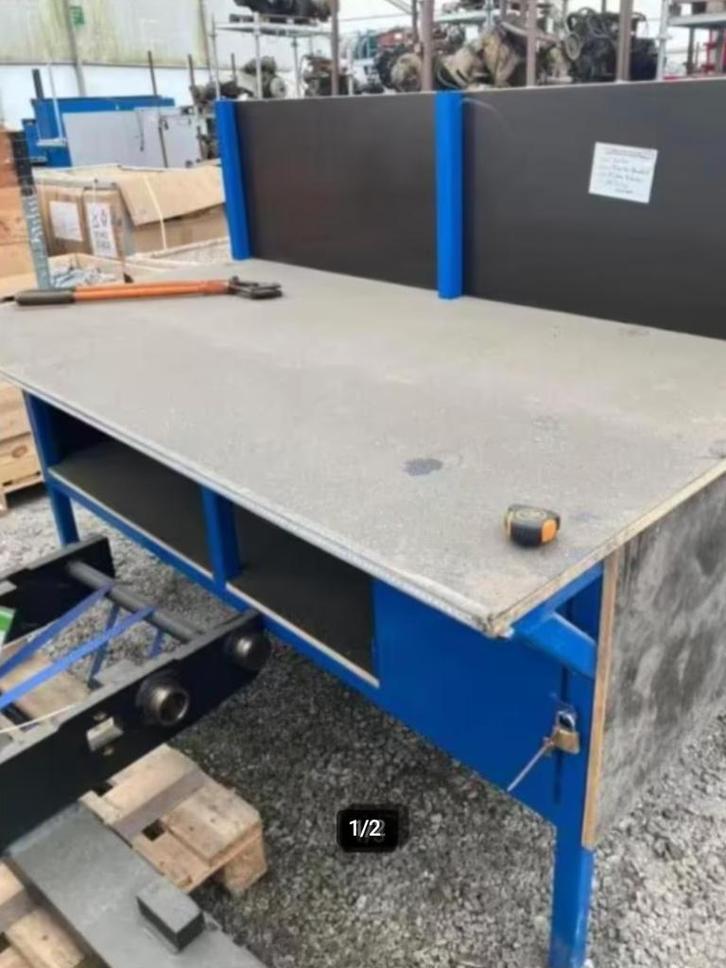 2m professionele magazijntafel, werkbank, Doe-het-zelf en Bouw, Werkbanken, Ophalen