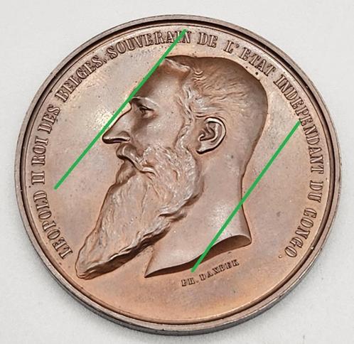 Medaille Verdienste Stamhoofden Congo 1ste type Leopold II, Verzamelen, Militaria | Algemeen, Ophalen of Verzenden