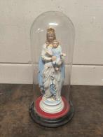 Beeld Maria met Kind onder glazen stolp – devotiebeeld, Verzamelen, Ophalen