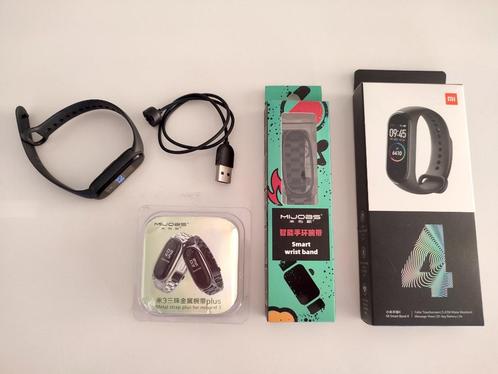 Xiaomi Mi Band + extra 2 metalen bandjes, Handtassen en Accessoires, Activity trackers, Gebruikt, Zwart, Waterdicht, Verzenden