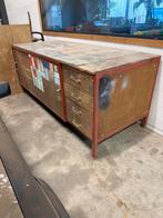 Zware werkbank met opbergruimtes, Doe-het-zelf en Bouw, Werkbanken, Ophalen, Gebruikt