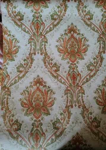 Retro, vintage, medaillon behangpapier beschikbaar voor biedingen