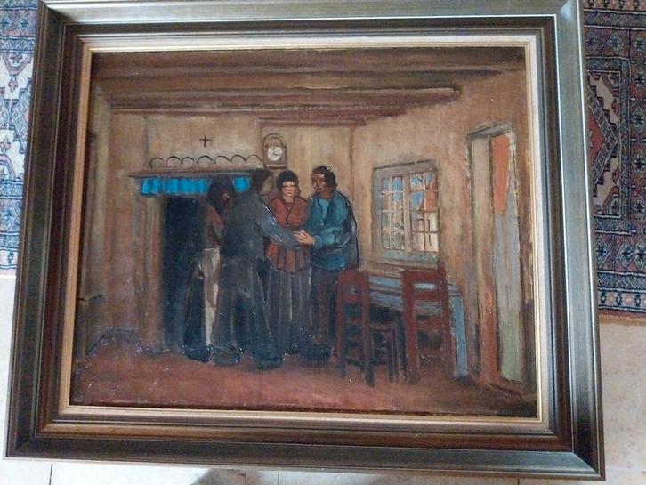 Albert Servaes schilderij 1944, Antiquités & Art, Art | Peinture | Classique, Enlèvement