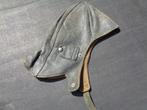 Oude lederen motor muts , oldtimer muts, Ophalen of Verzenden, Gedragen, 58 of 59 cm (L, 7¼ of ⅜ inch), Hoed
