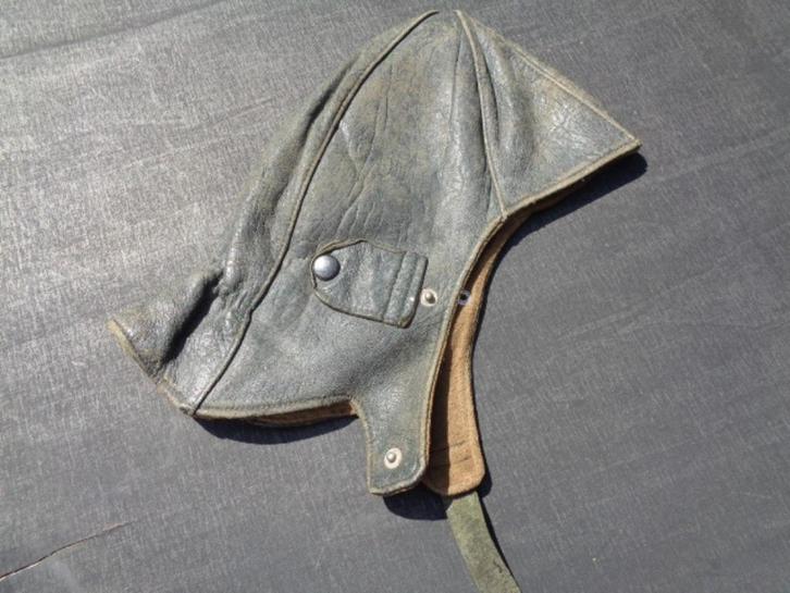 Oude lederen motor muts , oldtimer muts, Kleding | Heren, Hoeden en Petten, Gedragen, Hoed, 58 of 59 cm (L, 7¼ of ⅜ inch), Ophalen of Verzenden
