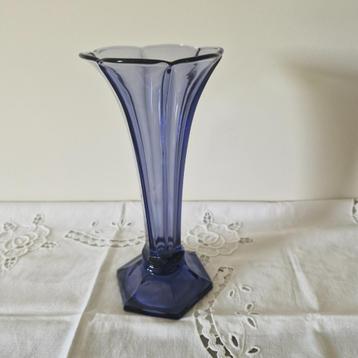 Val Saint Lambert - Vase Art Déco en verre violet