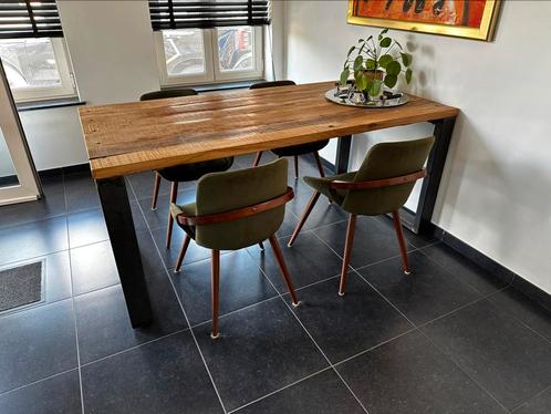 Eetkamertafel met 4 stoelen bezorging mogelijk, Huis en Inrichting, Complete eetkamers, Gebruikt, 4 tot 6 stoelen, Ophalen