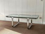 Vintage chroom coffeetable, Huis en Inrichting, Tafels | Salontafels, Ophalen, Zo goed als nieuw, Glas
