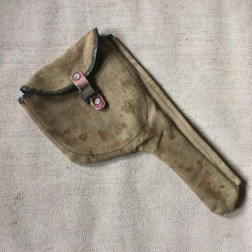 Wo2 - holster in Tropical Webbing materiaal - Duits?, Collections, Objets militaires | Seconde Guerre mondiale, Armée de terre