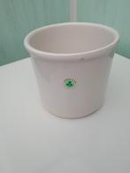 magnifique pot en pierre blanche - cache-pot hauteur 21 cm, Enlèvement, Intérieur