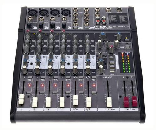 AM1204FX (Phonic Analog Mixer + FX-processor + USB), Muziek en Instrumenten, Versterkers | Keyboard, Monitor en PA, Zo goed als nieuw