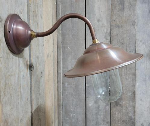 Nieuwe klassieke buitenlamp stallamp van echt koper, Antiek en Kunst, Antiek | Verlichting, Ophalen of Verzenden