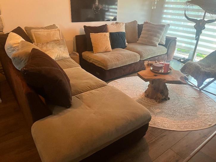 Salon en L, Maison & Meubles, Canapés | Coins salons complets, Comme neuf, Tissus, Enlèvement