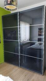 mooie grote zwarte spiegelkast, Huis en Inrichting, Ophalen, Gebruikt, 200 cm of meer, 200 cm of meer