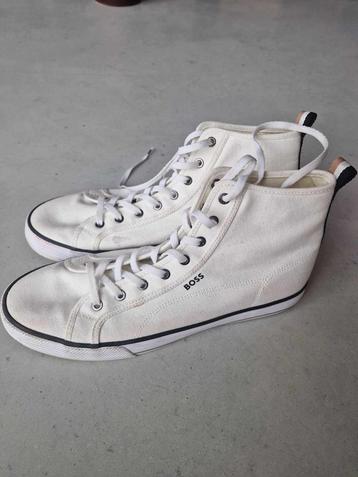 Sneakers Boss blanches, Boss, Enlèvement ou Envoi, Comme neuf, Blanc