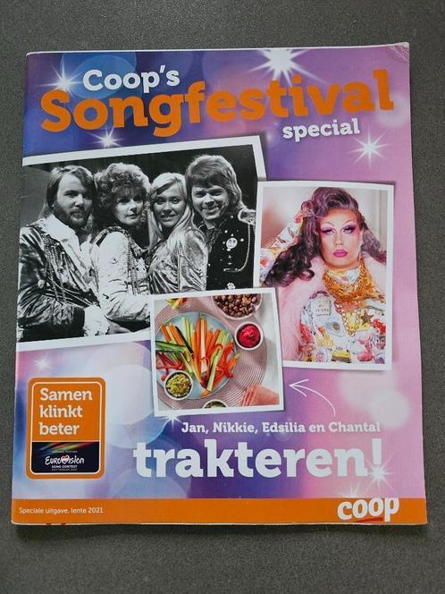 magazine - Coop's Songfestival special, Boeken, Tijdschriften en Kranten, Nieuw, Muziek, Film of Tv, Ophalen of Verzenden