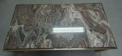 Rechthoekige salontafel en vierkante bijzet(hoek) tafel, Huis en Inrichting, Tafels | Salontafels, Gebruikt, Rechthoekig, Overige materialen