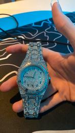Iced out horloge van ghetluxe nog maar 2 keer gedragen, Handtassen en Accessoires, Horloges | Dames, Nieuw, Overige merken, Staal