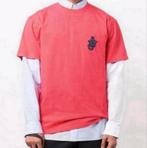JW ANDERSON Katoenen T-shirt ankerpatch anker Roze maat L, Ophalen of Verzenden, Zo goed als nieuw, Maat 52/54 (L), Roze