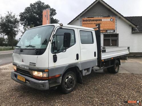 Mitsubishi Canter 2.8 FB631 Euro 3 DC Pick-Up Open Laadbak P, Auto's, Bestelwagens en Lichte vracht, Bedrijf, Schuifdeur, Trekhaak