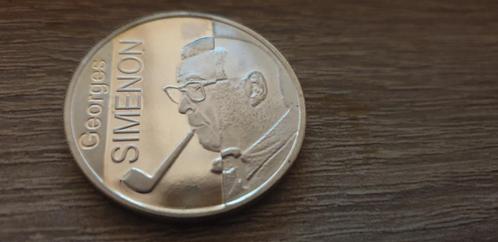 piece de 10 Euro 2003 – Georges Simenon, Postzegels en Munten, Munten | Europa | Euromunten, Setje, 10 euro, België, Zilver, Ophalen