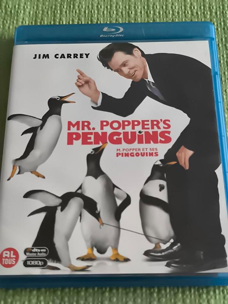 Blu-ray Mr Popper's Penguins, Jim Carrey, Cd's en Dvd's, Blu-ray, Zo goed als nieuw, Ophalen of Verzenden