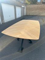 massief eiken eettafel, Huis en Inrichting, Tafels | Eettafels, Ophalen, Gebruikt, Eikenhout, 50 tot 100 cm