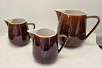 3 villeroy Boch melkkannen melkpot bruin, Enlèvement ou Envoi
