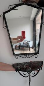 Antieke spiegel met wandtafel, Antiek en Kunst, Ophalen of Verzenden