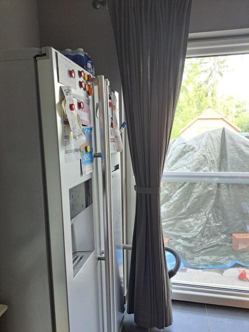 Overgordijnen grijs, 2 x 280 cm, Huis en Inrichting, Stoffering | Gordijnen en Lamellen, Zo goed als nieuw, Grijs, Ophalen
