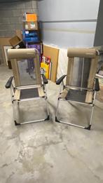 2 camping stoelen tuinstoelen Quechua, Tuin en Terras, Ophalen, Zo goed als nieuw, Kunststof, Inklapbaar
