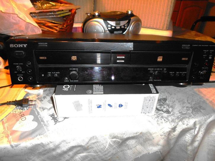 Compact Disc Recorder, Audio, Tv en Foto, Cd-spelers, Zo goed als nieuw, Sony, Ophalen