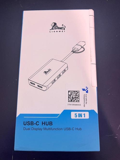 Station d’accueil LIONWEI USB 3.0 – Double HDMI pour Windows, Computers en Software, Dockingstations, Nieuw, USB-hub, Laptop, Ophalen of Verzenden