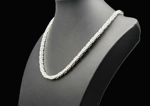 Zilveren koningsketting.Nieuw Ongedragen. 2025/577 82.6 Gram, Handtassen en Accessoires, Kettingen, Nieuw, Zilver, Zilver, Verzenden