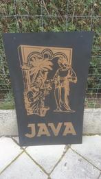 Mooi kunststoffen reclamebord " Java ", Antiek en Kunst, Curiosa en Brocante, Ophalen of Verzenden