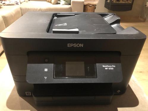 Printer Epson Workforce Pro WF-3720 + 34XL patroon zwart, Informatique & Logiciels, Imprimantes, Utilisé, All-in-one, Imprimante à jet d'encre