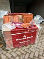 Restant Dakpannen - Wienenberger Stormpan 44 Oud Latem Rood, Ophalen, Nieuw