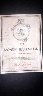 Etiquette 1973 MONTAGNE-St-EMILION, Frankrijk, Overige typen, Gebruikt, Ophalen