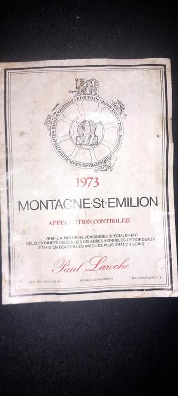 Etiquette 1973 Montagne-St-Emilion