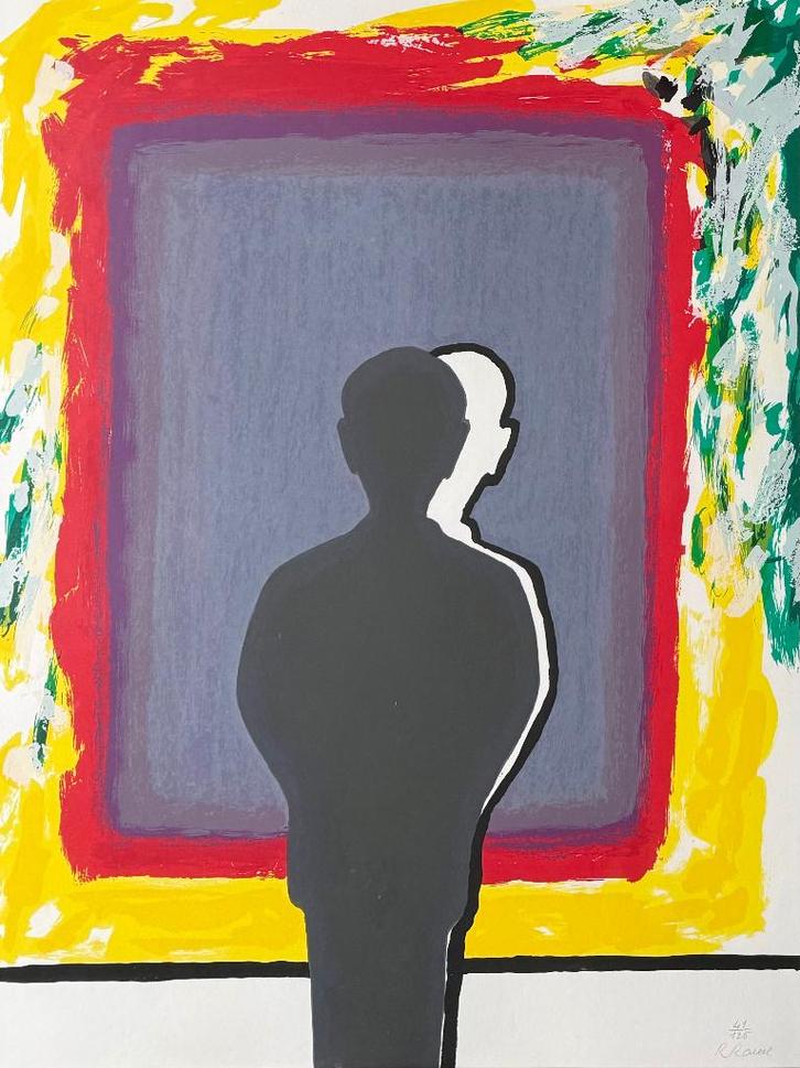 Roger Raveel | 'Bezinning bij de weerschijn' | 1993, Antiek en Kunst, Kunst | Litho's en Zeefdrukken, Ophalen of Verzenden