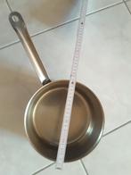2 grote inox steelpannen, Huis en Inrichting, Keuken | Potten en Pannen, Ophalen, Gebruikt, Inox