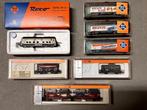 ROCO locomotief & wagons + Arnold Wagons (N-spoor), Arnold, Gebruikt, Locomotief, Ophalen of Verzenden