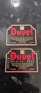 2 oude bieretiketten Duvel Moortgat Breendonk, Verzamelen, Ophalen of Verzenden, Zo goed als nieuw, Duvel